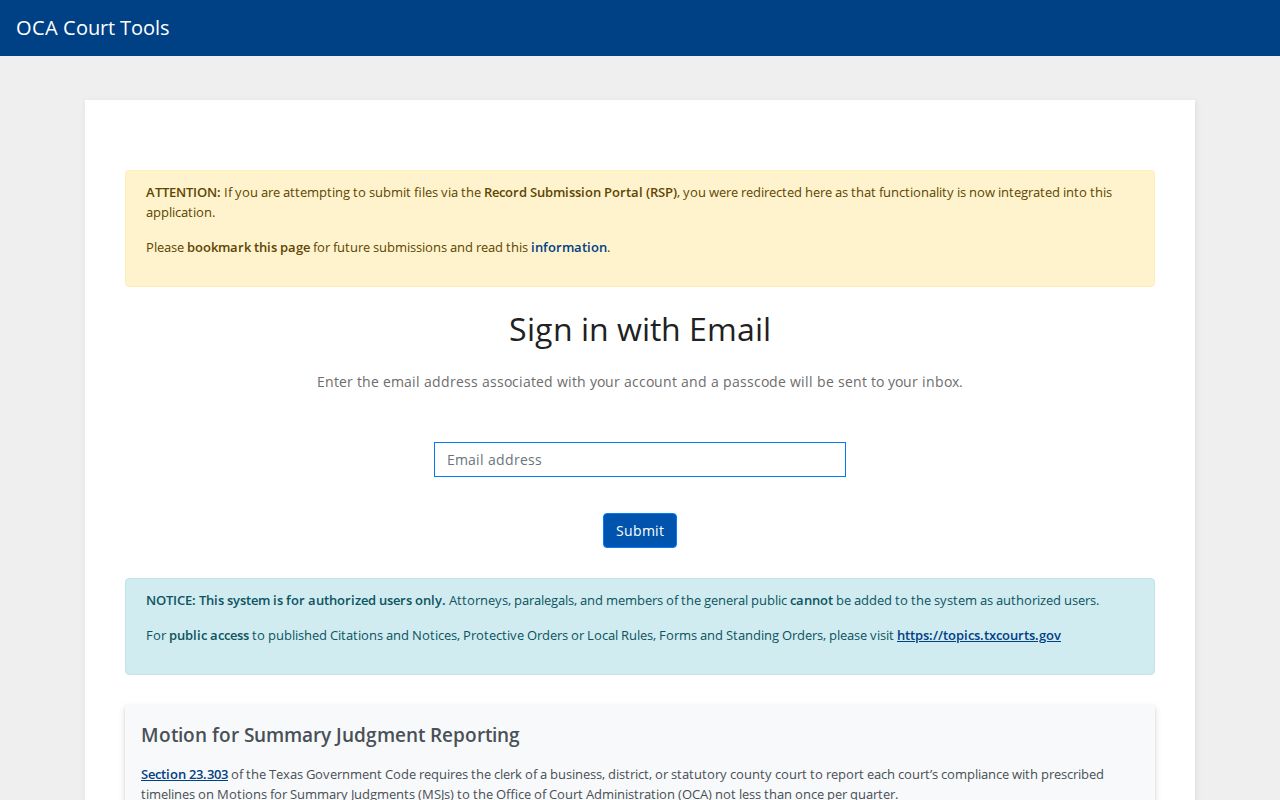 Kleberg County case lookup through the re:SearchTX landing screen